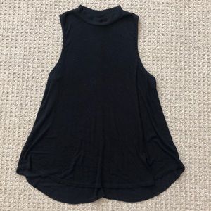 Anthropologie Pure + Good Black Mock Neck Tank